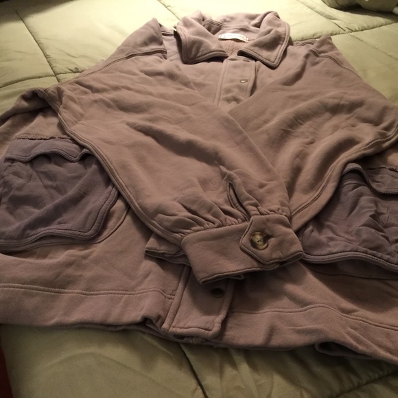 Free People woman’s oversized sweatshirt, Dusta Cocoa, Size Large - New with Tag - Picture 7 of 7